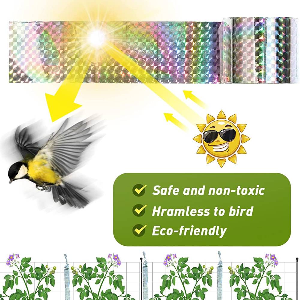Bird Reflective Tape | Bird Scare Ribbon | Bird Flash Tape: image 8